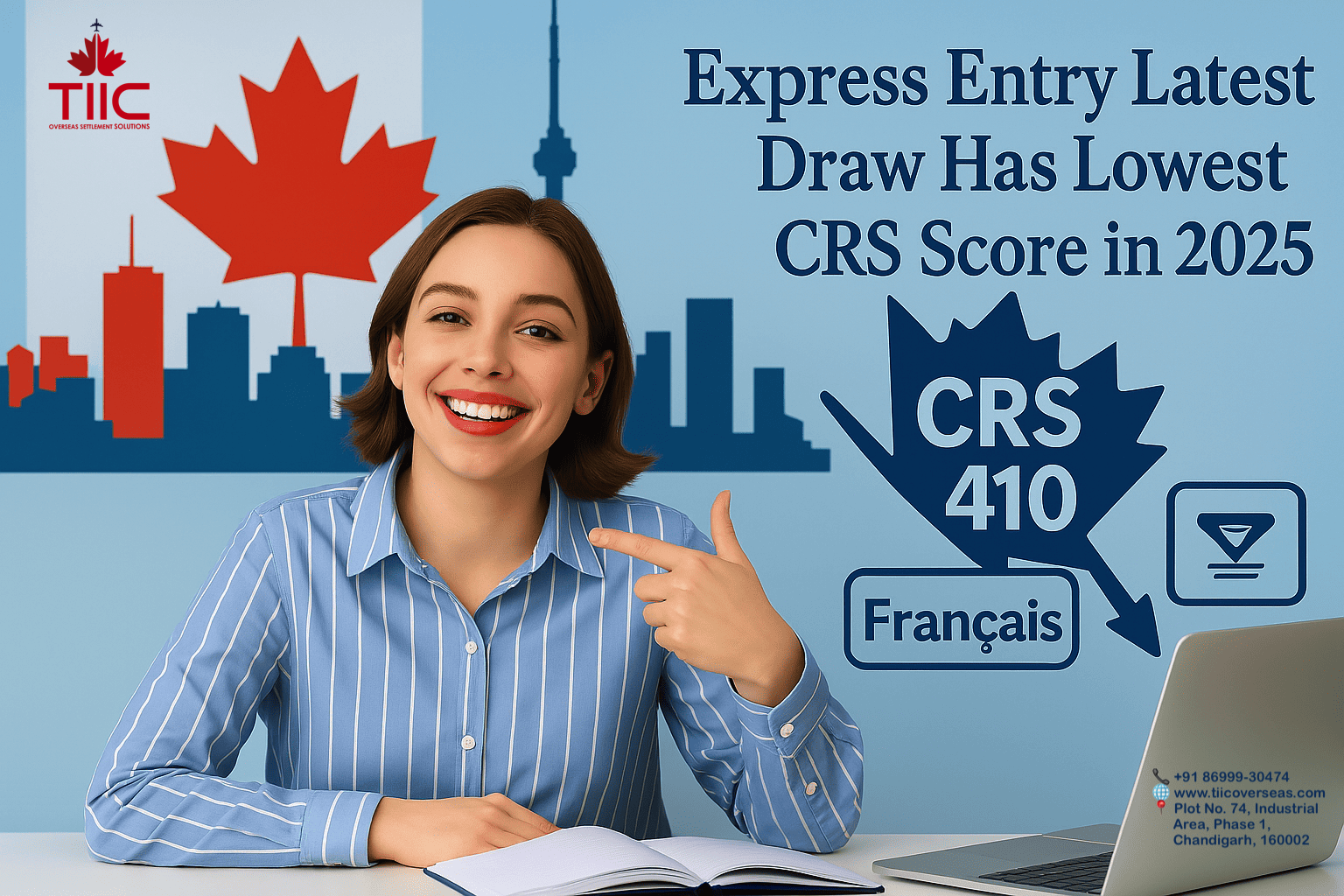 Canada-Express-Entry-Latest-Draw-Has-Lowest-CRS-Score-in-2025-TIIC