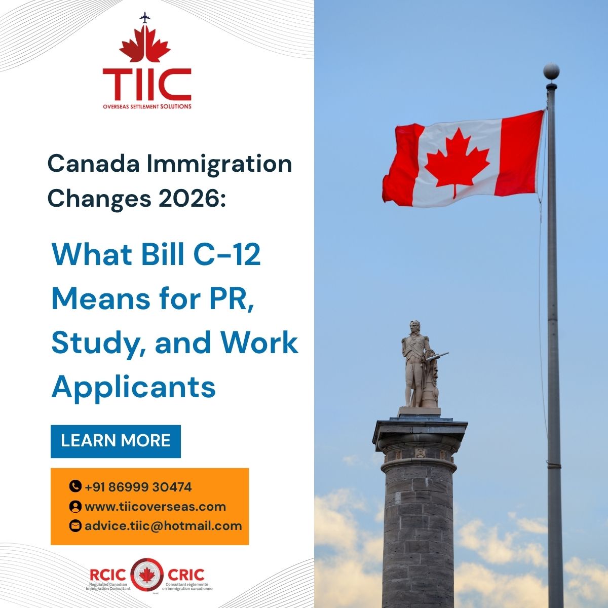Canada Immigration Changes 2026 - What Bill C-12 Means for PR, Study, and Work Applicants | TIIC Overseas