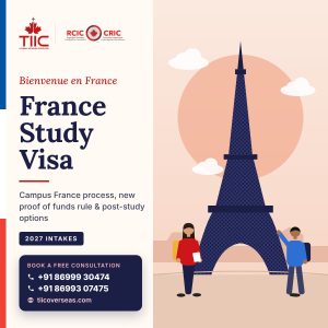France study visa 2027 guide for Indian students by TIIC Overseas, Chandigarh